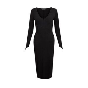 Disturbia Vampira V-neck Midi Dress Size 8